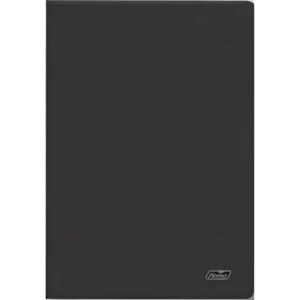 Caderno Agrafado A4 60g/80 Folhas Xadrez Capa Preta
